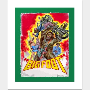 Bigfoot Retro 1969 Cult Classic Horror Fan Art Posters and Art